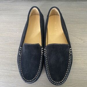 M. Gemi Black Suede Driving‎ Loafer Shoe Womens sz EU 36/US 6 Made in Italy $228